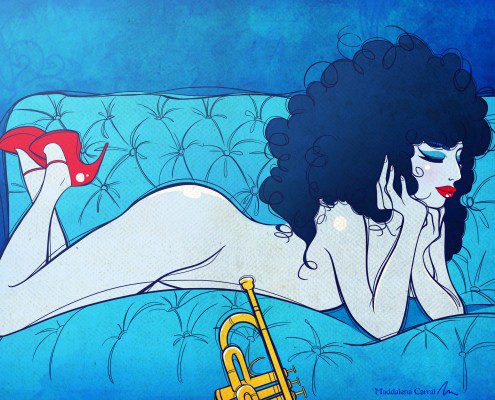 Maddalena Carrai ha prodotto illustrazioni per il Tour di LADY GAGA