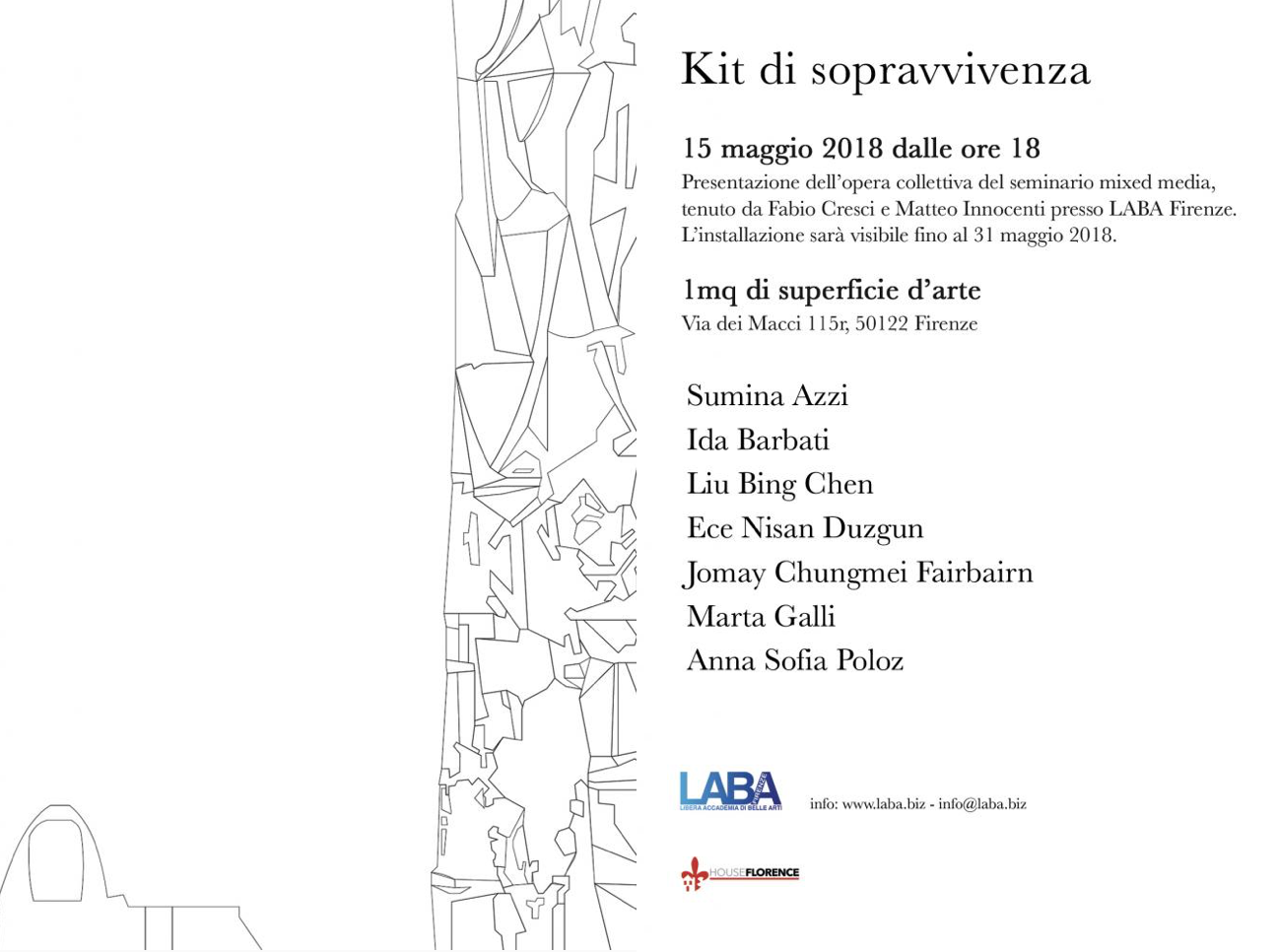 Kit di sopravvivenza: l’arte della LABA in vetrina a Firenze