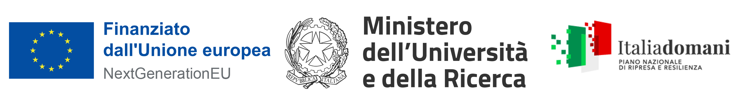 Finanziato dall’Unione europea — NextGenerationEU · Ministero dell’Università e della Ricerca · Italia domani — Piano Nazionale di Ripresa e Resilienza